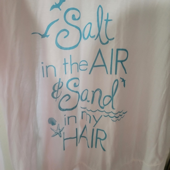 NWT Bird and Vine Pullover White Salt In The Air Small Oversized Hoodie - Picture 6 of 8